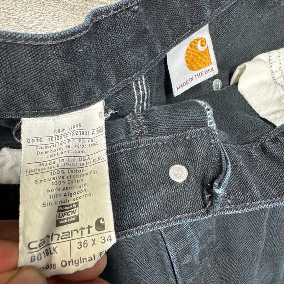 Carhartt Black Double Knee Pants - Picture 3 of 7